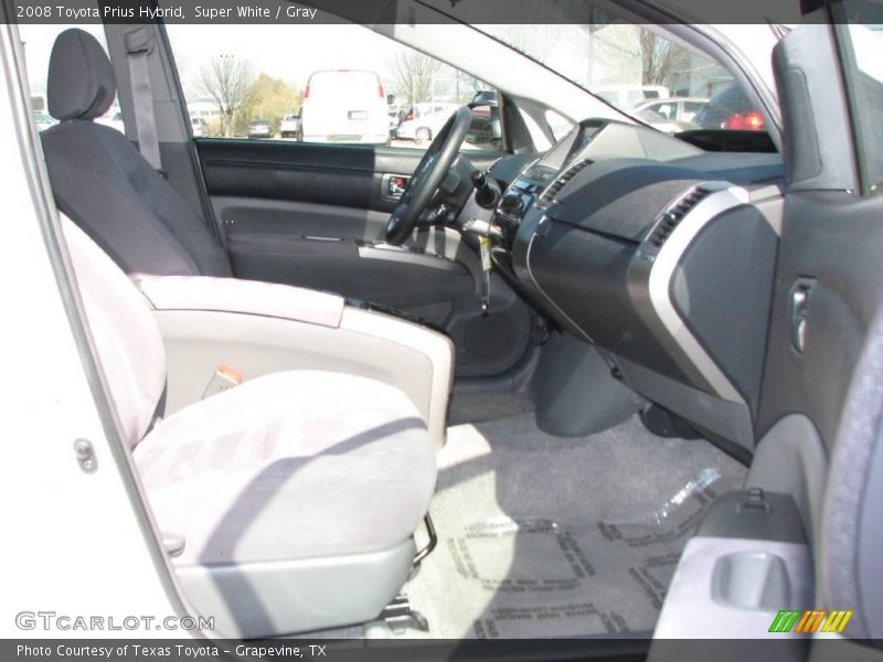 Super White / Gray 2008 Toyota Prius Hybrid