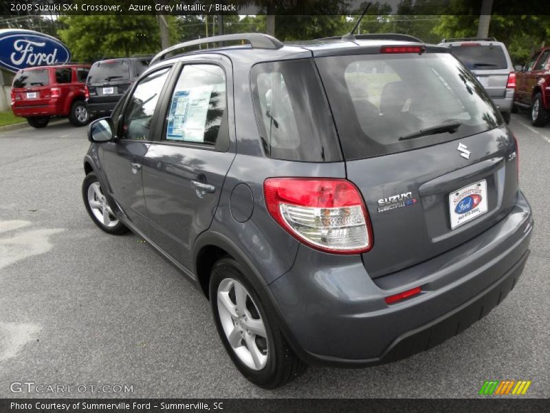 Azure Grey Metallic / Black 2008 Suzuki SX4 Crossover
