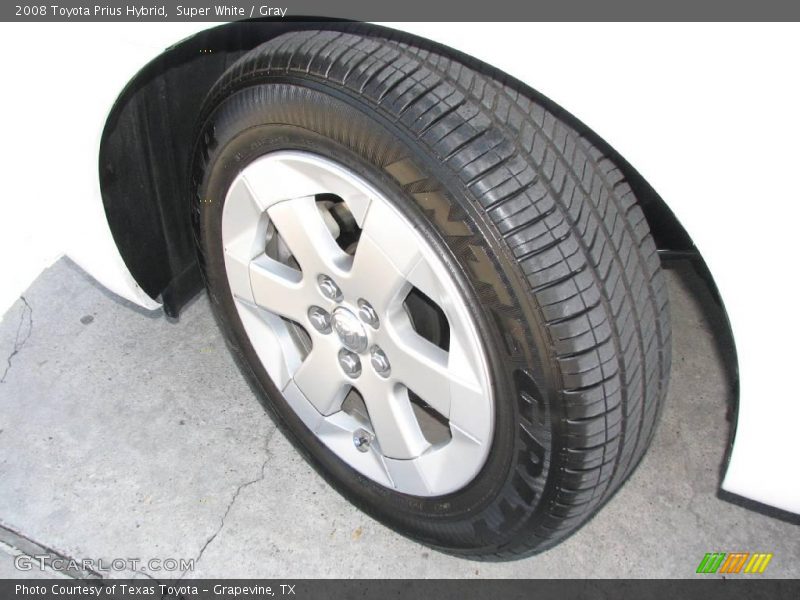 Super White / Gray 2008 Toyota Prius Hybrid