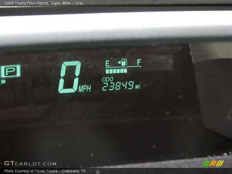 Super White / Gray 2008 Toyota Prius Hybrid