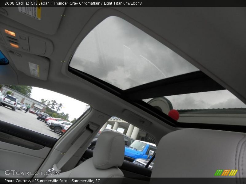 Thunder Gray Chromaflair / Light Titanium/Ebony 2008 Cadillac CTS Sedan
