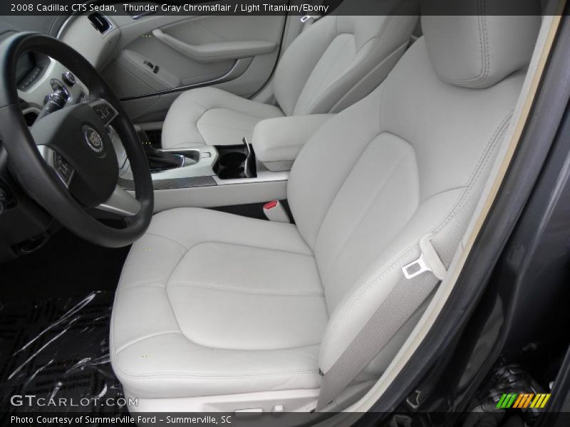Thunder Gray Chromaflair / Light Titanium/Ebony 2008 Cadillac CTS Sedan