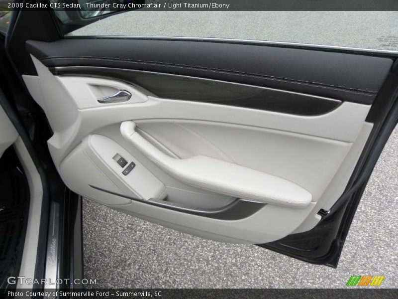 Thunder Gray Chromaflair / Light Titanium/Ebony 2008 Cadillac CTS Sedan