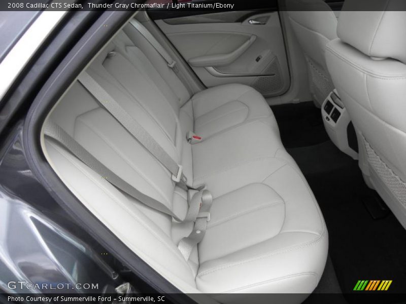 Thunder Gray Chromaflair / Light Titanium/Ebony 2008 Cadillac CTS Sedan