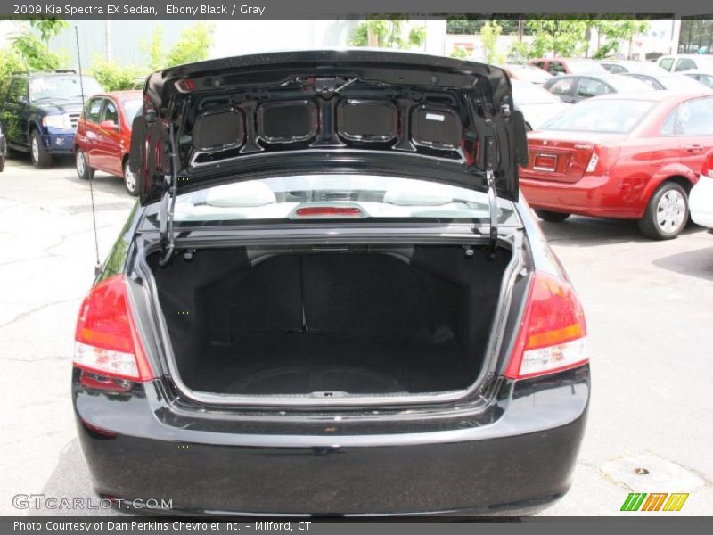Ebony Black / Gray 2009 Kia Spectra EX Sedan