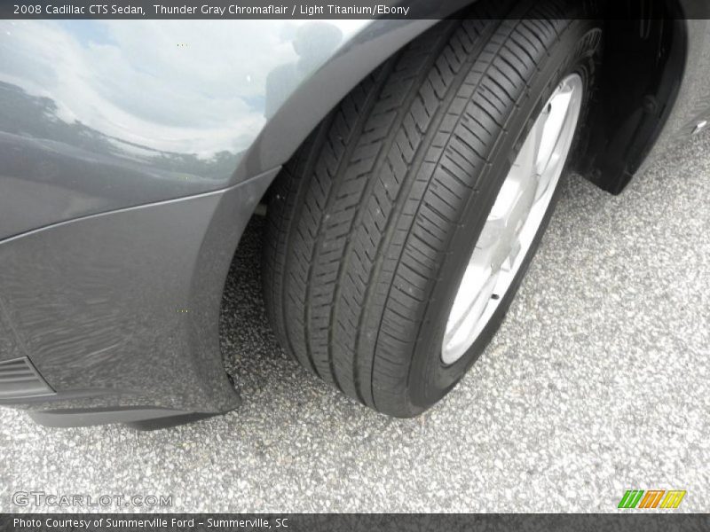 Thunder Gray Chromaflair / Light Titanium/Ebony 2008 Cadillac CTS Sedan