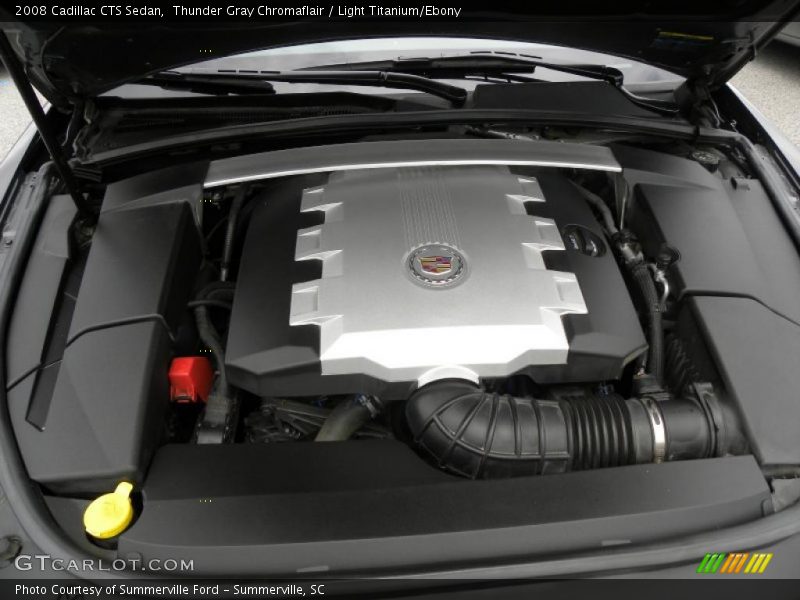Thunder Gray Chromaflair / Light Titanium/Ebony 2008 Cadillac CTS Sedan