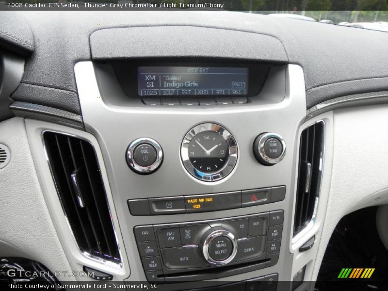 Thunder Gray Chromaflair / Light Titanium/Ebony 2008 Cadillac CTS Sedan