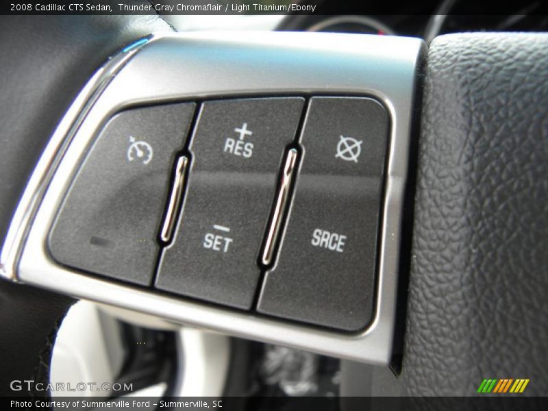 Thunder Gray Chromaflair / Light Titanium/Ebony 2008 Cadillac CTS Sedan