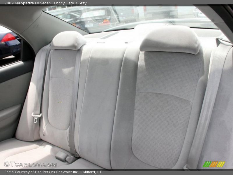 Ebony Black / Gray 2009 Kia Spectra EX Sedan