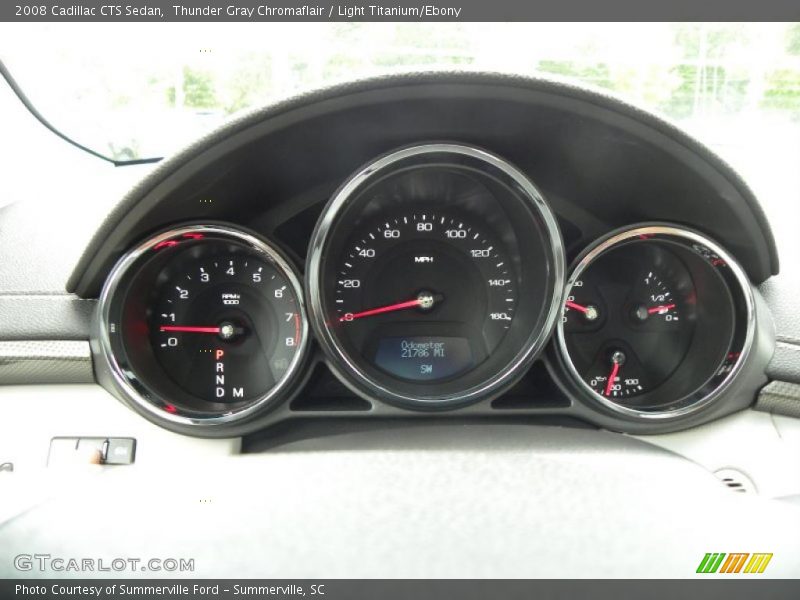 Thunder Gray Chromaflair / Light Titanium/Ebony 2008 Cadillac CTS Sedan