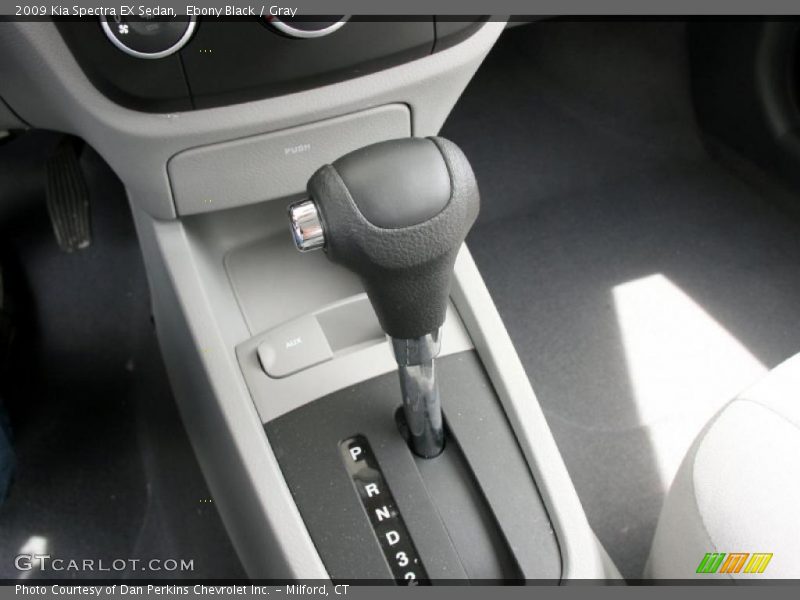 Ebony Black / Gray 2009 Kia Spectra EX Sedan