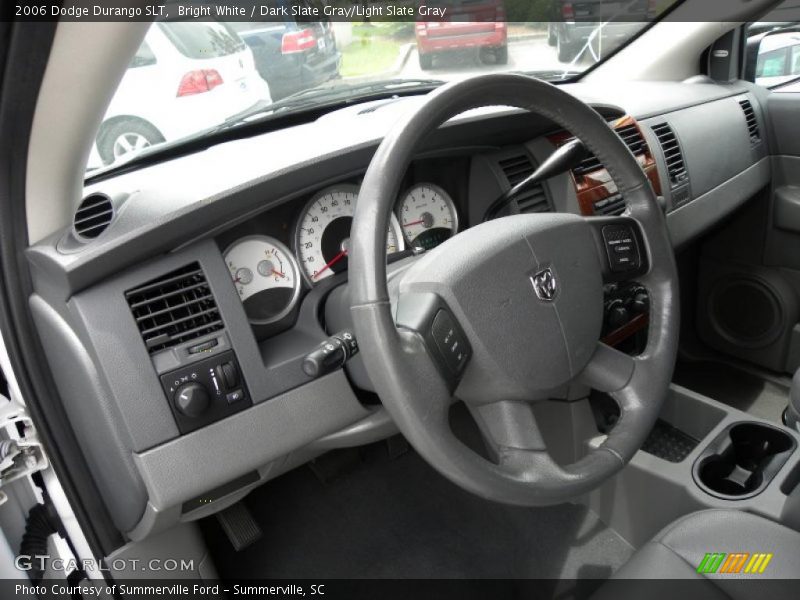 Bright White / Dark Slate Gray/Light Slate Gray 2006 Dodge Durango SLT