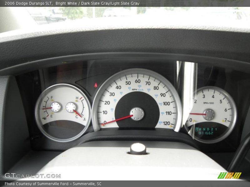 Bright White / Dark Slate Gray/Light Slate Gray 2006 Dodge Durango SLT
