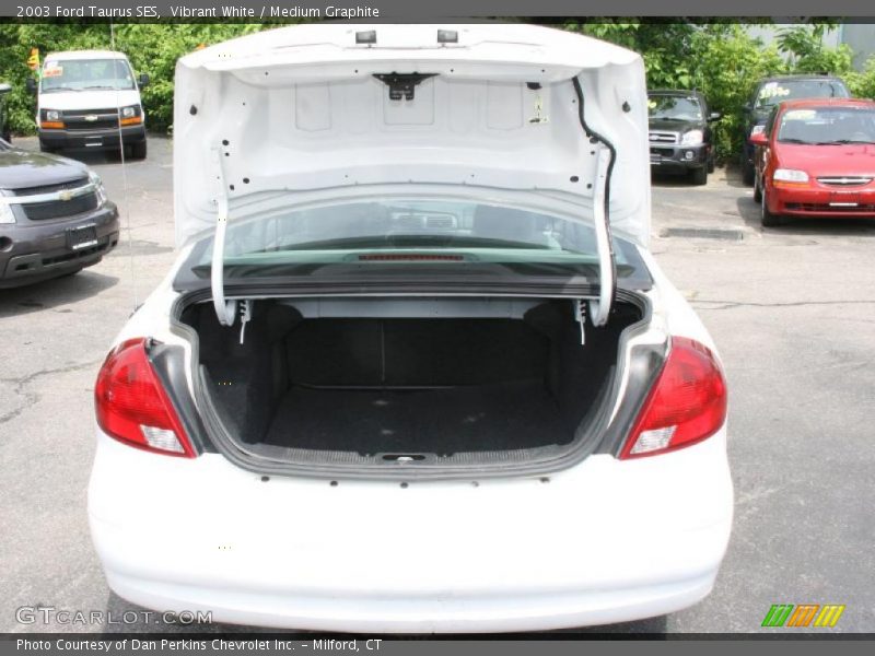 Vibrant White / Medium Graphite 2003 Ford Taurus SES