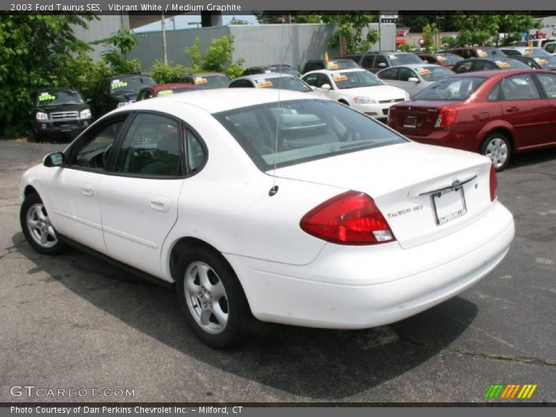 Vibrant White / Medium Graphite 2003 Ford Taurus SES