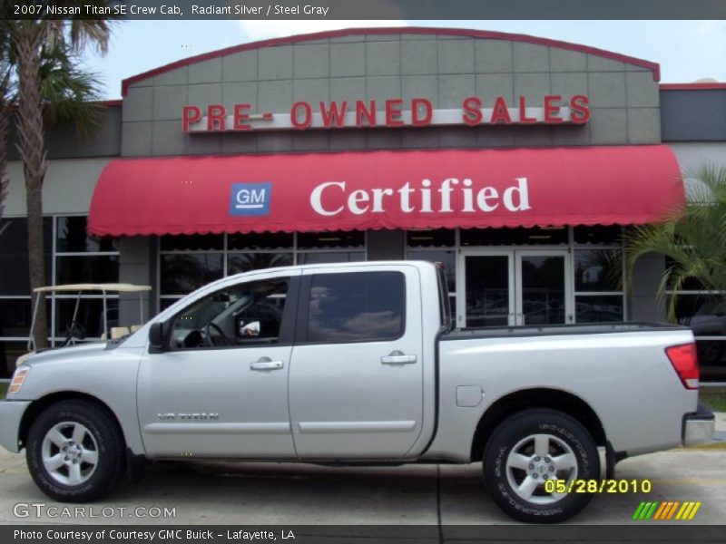 Radiant Silver / Steel Gray 2007 Nissan Titan SE Crew Cab