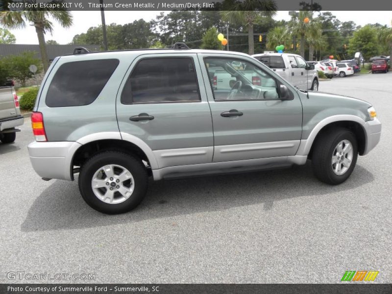 Titanium Green Metallic / Medium/Dark Flint 2007 Ford Escape XLT V6