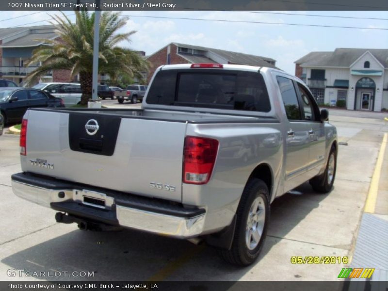 Radiant Silver / Steel Gray 2007 Nissan Titan SE Crew Cab