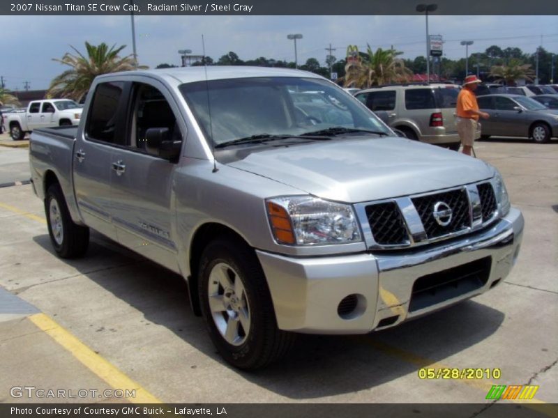 Radiant Silver / Steel Gray 2007 Nissan Titan SE Crew Cab
