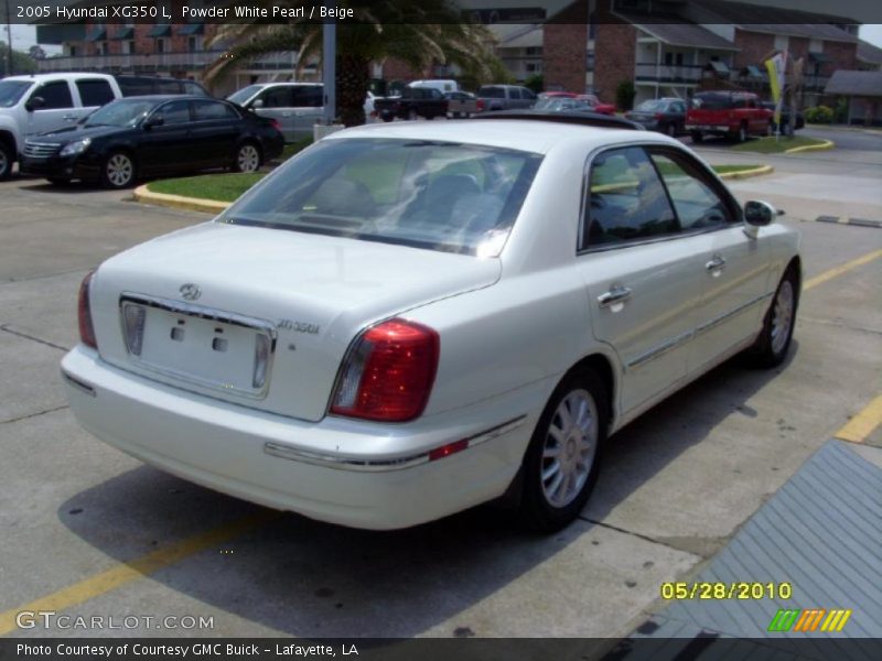 Powder White Pearl / Beige 2005 Hyundai XG350 L