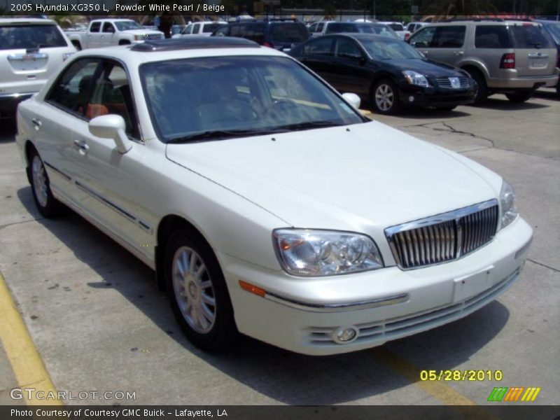 Powder White Pearl / Beige 2005 Hyundai XG350 L