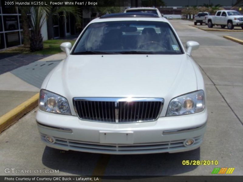 Powder White Pearl / Beige 2005 Hyundai XG350 L
