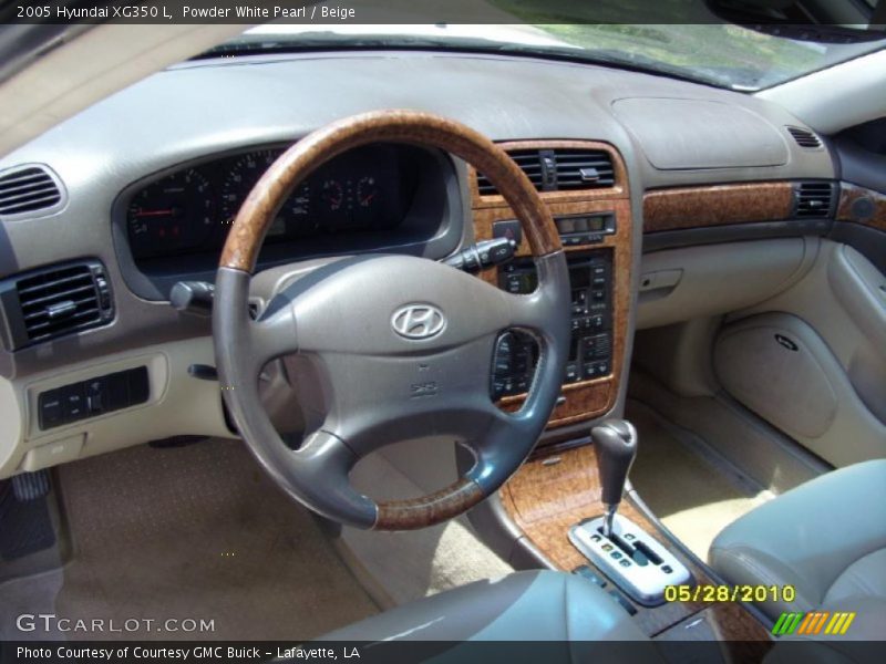 Powder White Pearl / Beige 2005 Hyundai XG350 L