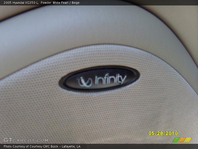 Powder White Pearl / Beige 2005 Hyundai XG350 L
