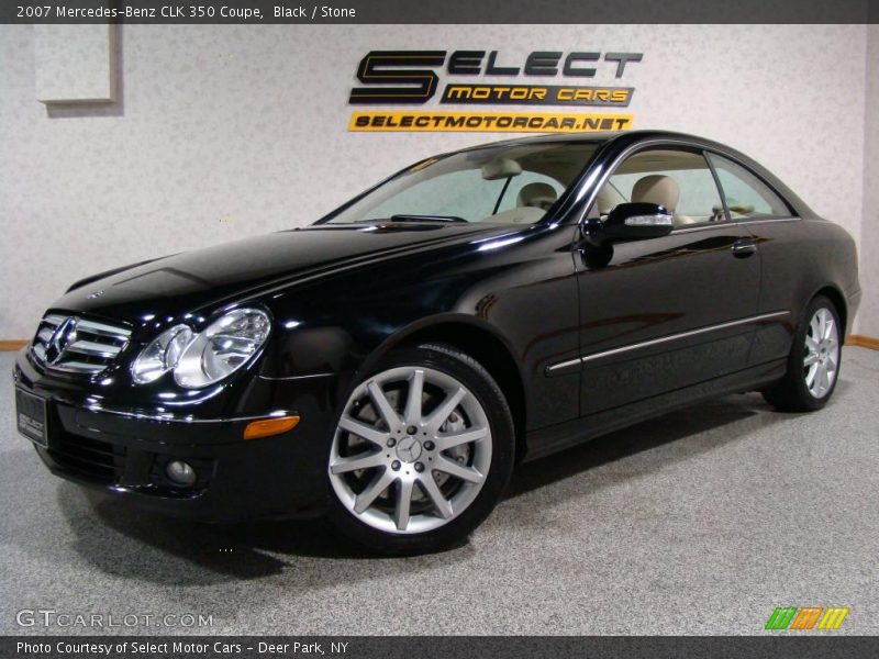 Black / Stone 2007 Mercedes-Benz CLK 350 Coupe