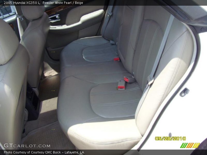 Powder White Pearl / Beige 2005 Hyundai XG350 L