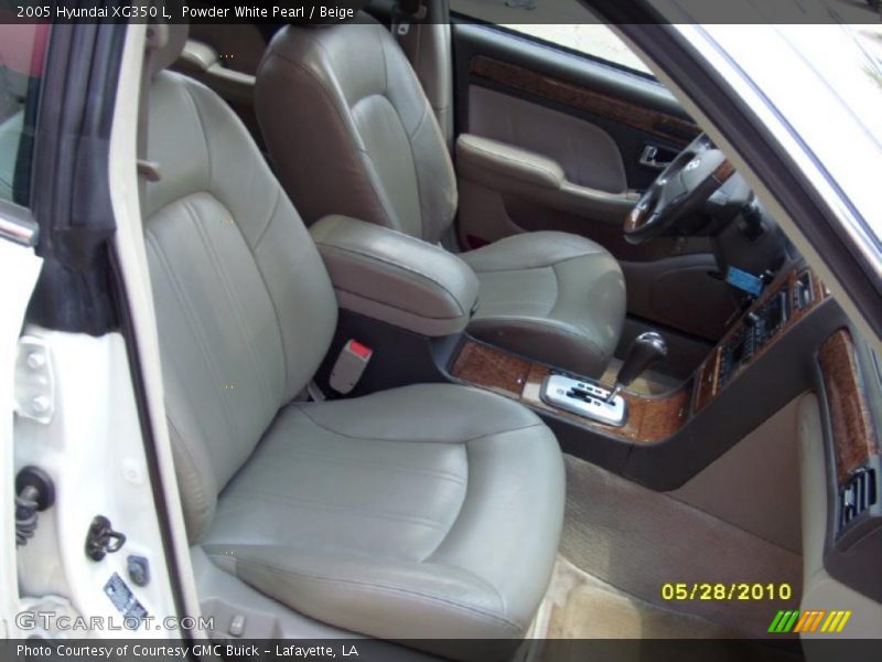 Powder White Pearl / Beige 2005 Hyundai XG350 L