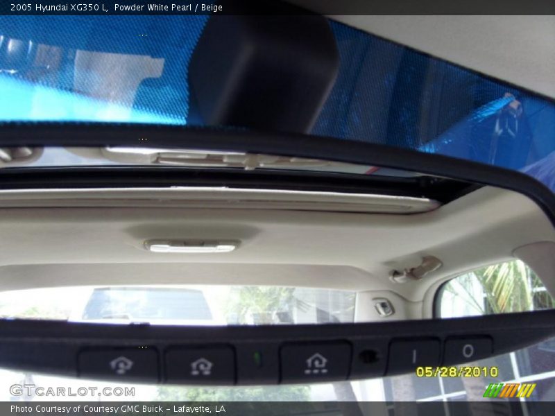 Powder White Pearl / Beige 2005 Hyundai XG350 L