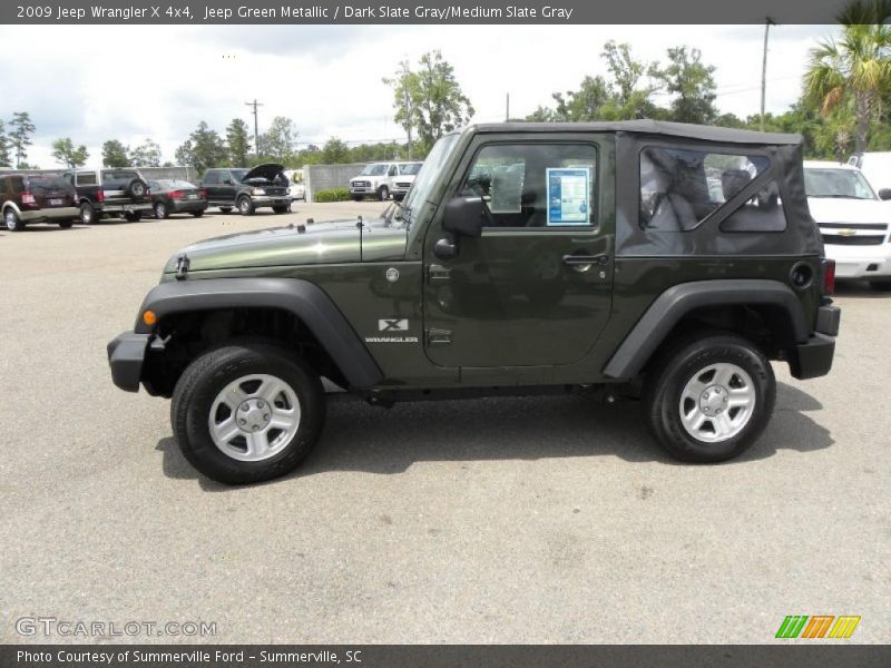 Jeep Green Metallic / Dark Slate Gray/Medium Slate Gray 2009 Jeep Wrangler X 4x4