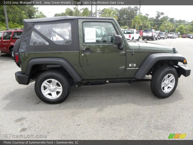 Jeep Green Metallic / Dark Slate Gray/Medium Slate Gray 2009 Jeep Wrangler X 4x4