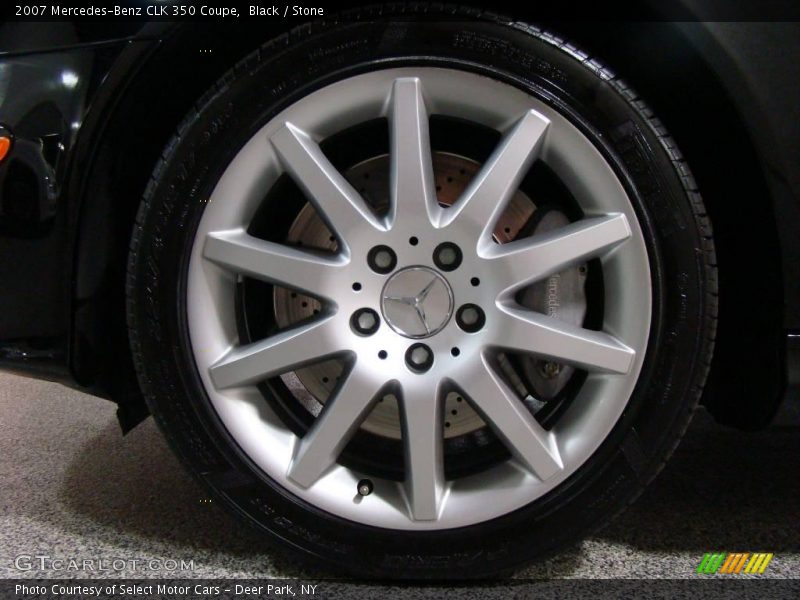 Black / Stone 2007 Mercedes-Benz CLK 350 Coupe