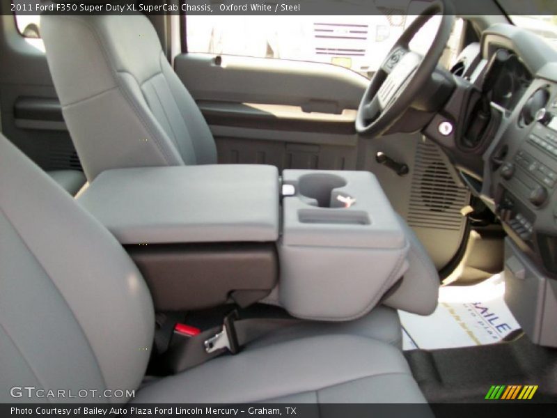 Oxford White / Steel 2011 Ford F350 Super Duty XL SuperCab Chassis