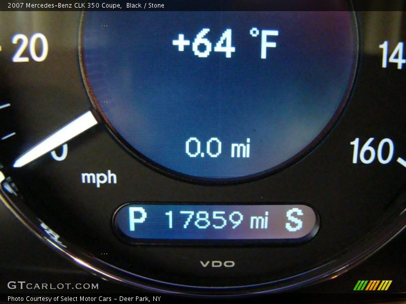 Black / Stone 2007 Mercedes-Benz CLK 350 Coupe