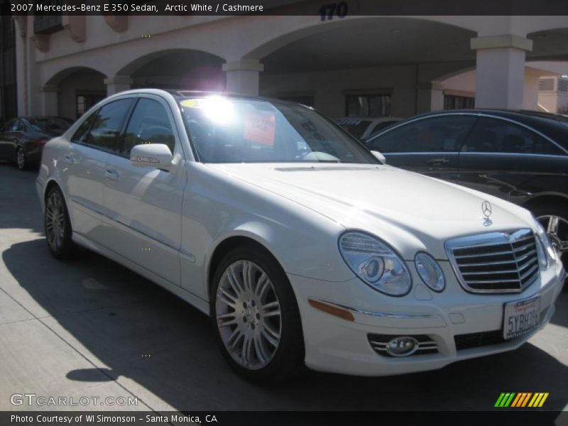 Arctic White / Cashmere 2007 Mercedes-Benz E 350 Sedan
