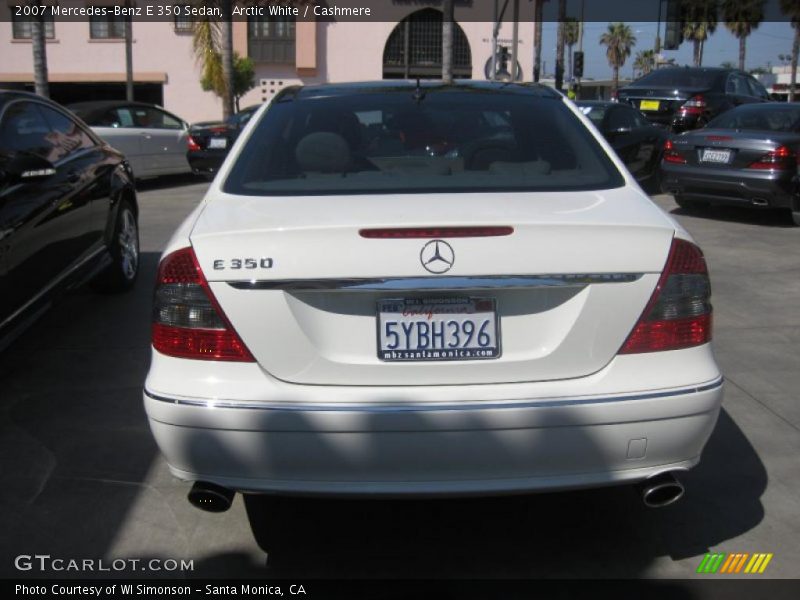 Arctic White / Cashmere 2007 Mercedes-Benz E 350 Sedan