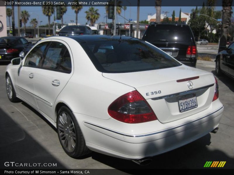 Arctic White / Cashmere 2007 Mercedes-Benz E 350 Sedan