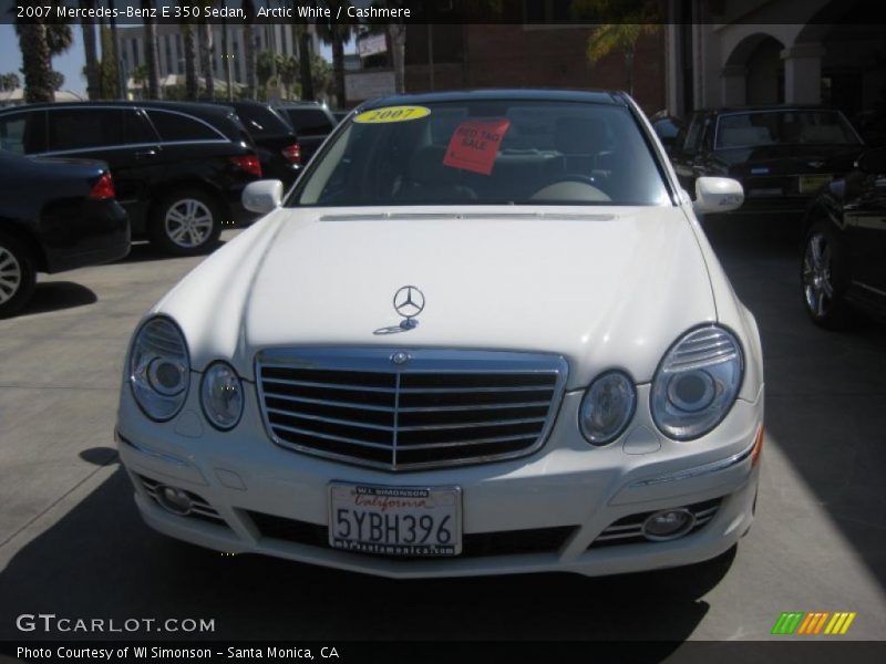 Arctic White / Cashmere 2007 Mercedes-Benz E 350 Sedan