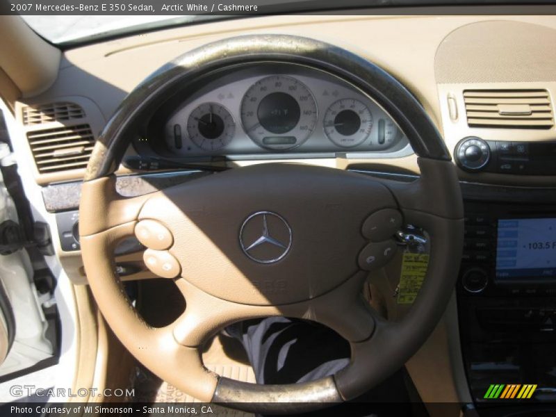 Arctic White / Cashmere 2007 Mercedes-Benz E 350 Sedan