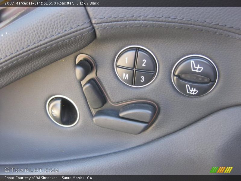 Black / Black 2007 Mercedes-Benz SL 550 Roadster