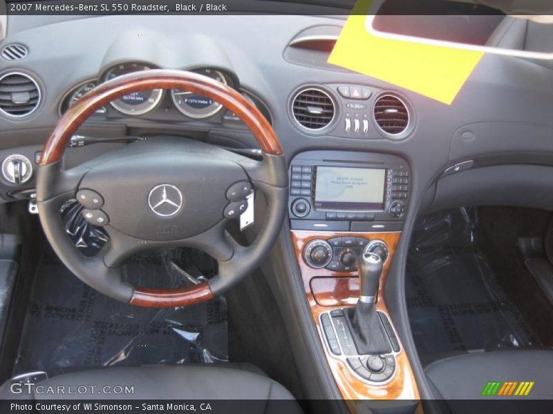 Black / Black 2007 Mercedes-Benz SL 550 Roadster