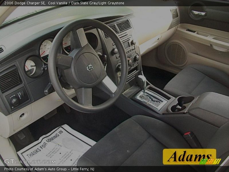 Cool Vanilla / Dark Slate Gray/Light Graystone 2006 Dodge Charger SE