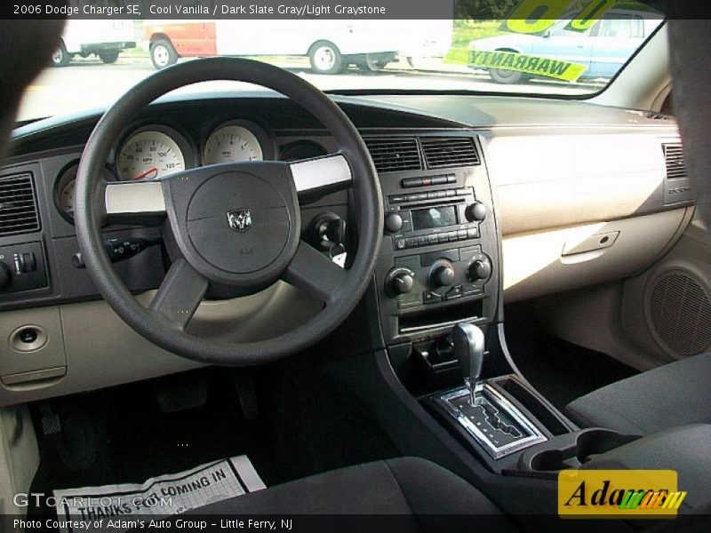 Cool Vanilla / Dark Slate Gray/Light Graystone 2006 Dodge Charger SE