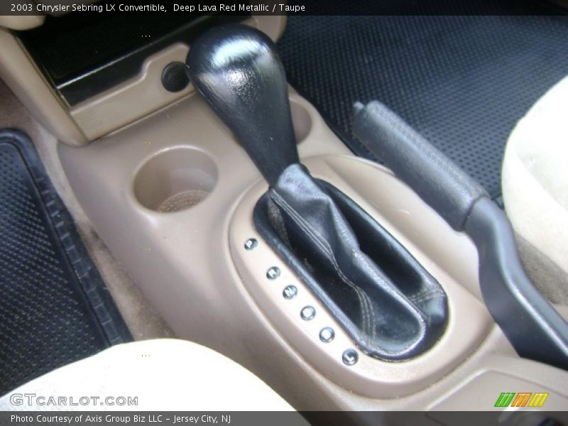 Deep Lava Red Metallic / Taupe 2003 Chrysler Sebring LX Convertible