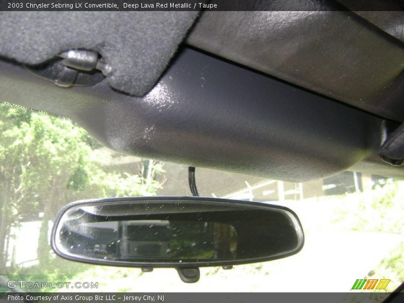 Deep Lava Red Metallic / Taupe 2003 Chrysler Sebring LX Convertible
