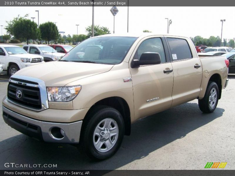 Sandy Beach Metallic / Sand Beige 2010 Toyota Tundra CrewMax 4x4